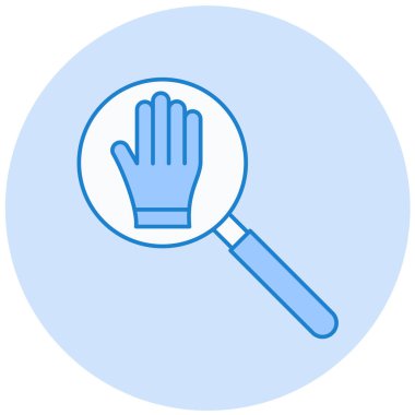 el simgesi vektörü, düz tasarım en iyi trend katı çizim