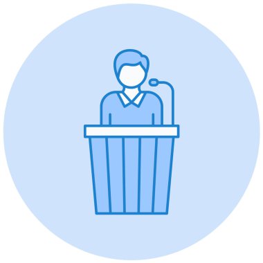 İş adamı simgesinin vektör illüstrasyonu