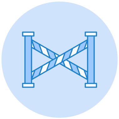 bariyer simgesi vektör illüstrasyonu