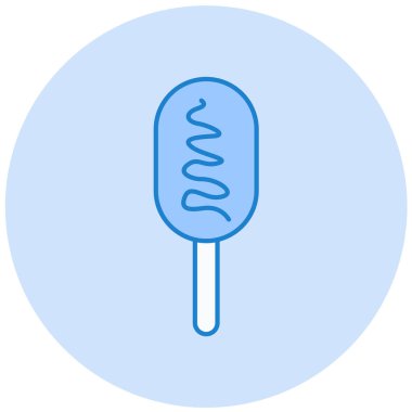 dondurma ikonu vektör illüstrasyonu