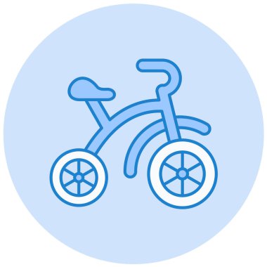 Bisiklet simgesi, vektör illüstrasyonu