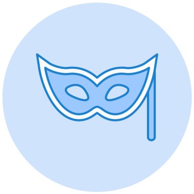 Maske. Web simgesi basit illüstrasyon