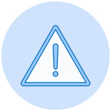 uyarı işareti simgesi, vektör illüstrasyonu