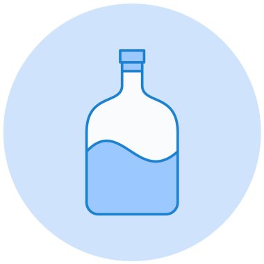 Şişe. Web simgesi basit illüstrasyon