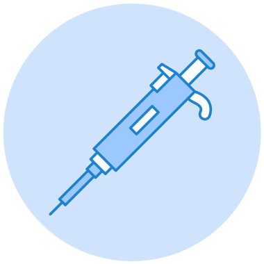 Şırınga. Web simgesi basit illüstrasyon