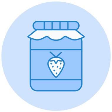 Kavanoz. Web simgesi basit illüstrasyon