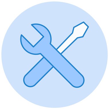 İngiliz anahtarı. Web simgesi basit illüstrasyon