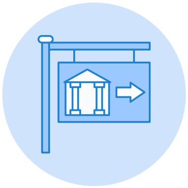 Modern simge vektör illüstrasyonunu imzala 