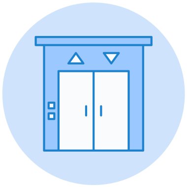 asansör modern ikon vektör illüstrasyonu 