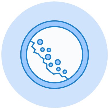 Bir bowling ikonunun vektör illüstrasyonu