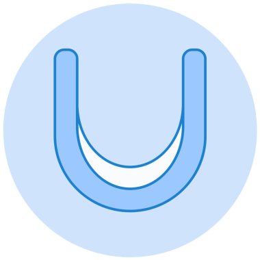 Mıknatıs Web simgesi basit illüstrasyon