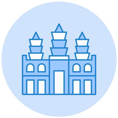 Modern yapı simgesinin vektör illüstrasyonu