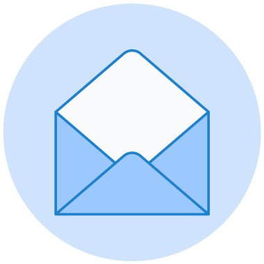 zarf simgesi, vektör çizimi