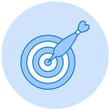 Hedef. Web simgesi basit illüstrasyon