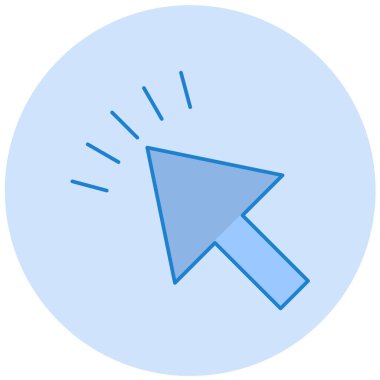 İmleç. Web simgesi basit illüstrasyon