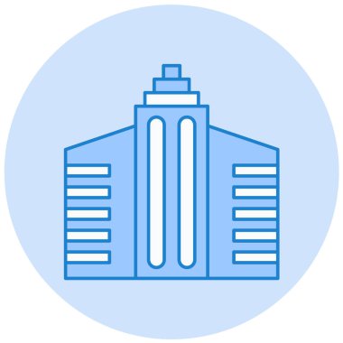 Modern yapı simgesinin vektör illüstrasyonu