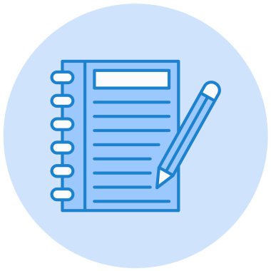 Not defteri. Web simgesi basit illüstrasyon