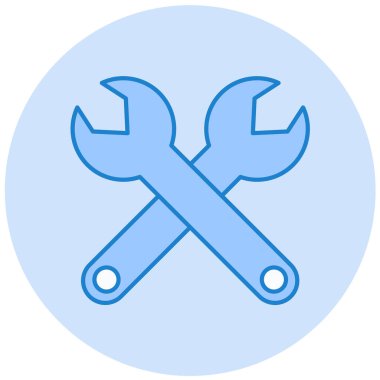 İngiliz anahtarı. Web simgesi basit illüstrasyon