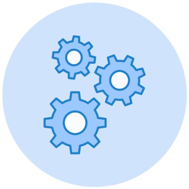 Ayarlar. Web simgesi basit illüstrasyon