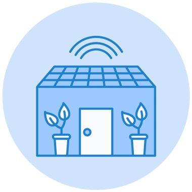 Enerji ve ekoloji çizgisi vektör simgesi kolayca değiştirilebilir ya da düzenlenebilir