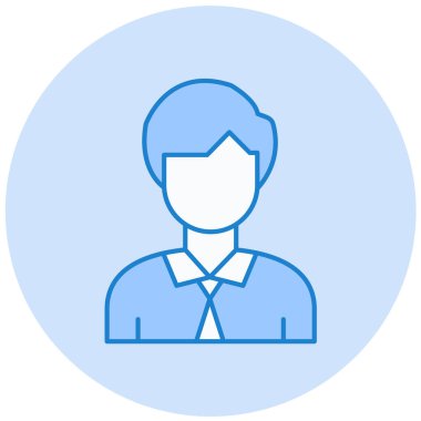 avatar. Web simgesi basit illüstrasyon