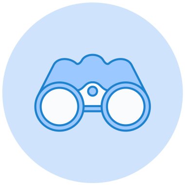 Dürbün. Web simgesi basit illüstrasyon