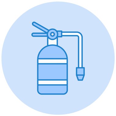 Yangın söndürme simgesi, vektör illüstrasyonu