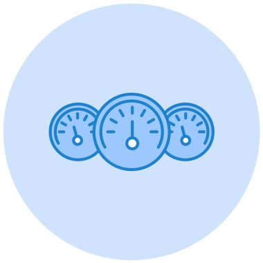 Moda biçimi izole edilmiş arkaplanda hız göstergesi simgesi