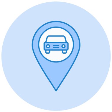 Harita iğnesi. Basit resimleme