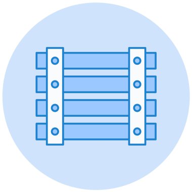 Yedek kulübesi Web simgesi basit illüstrasyon