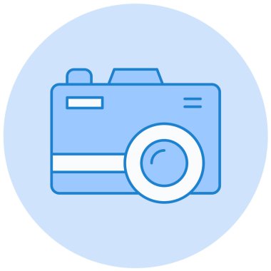 Kamera. Web simgesi basit illüstrasyon