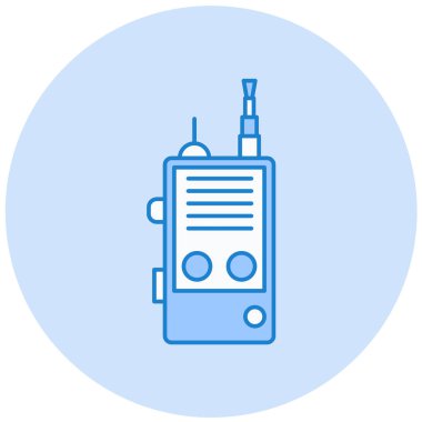 Radyo simgesi, vektör illüstrasyonu