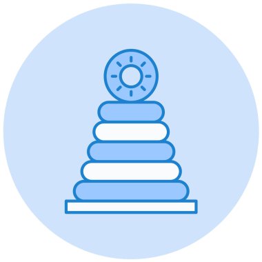 Piramit. Web simgesi basit illüstrasyon