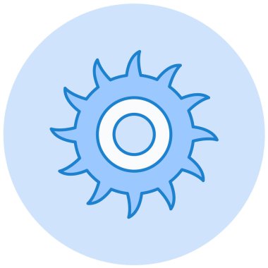 Güneş. Web simgesi basit illüstrasyon