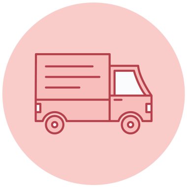 kamyon modern simge vektör illüstrasyonu 