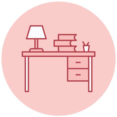 masa modern simge vektör illüstrasyonu 