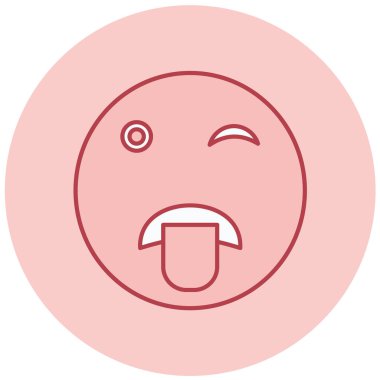 Smiley modern ikon vektör çizimi 