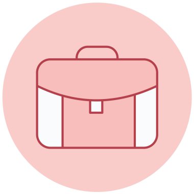 evrak çantası modern simge vektör illüstrasyonu 