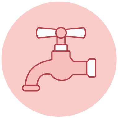 Musluk modern simge vektör illüstrasyonu 