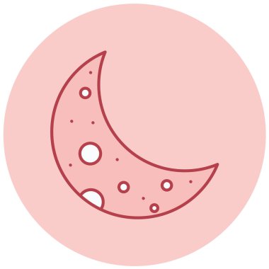 Ay modern simge vektör illüstrasyonu 