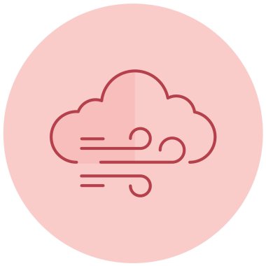 Rüzgâr. Web simgesi basit tasarım