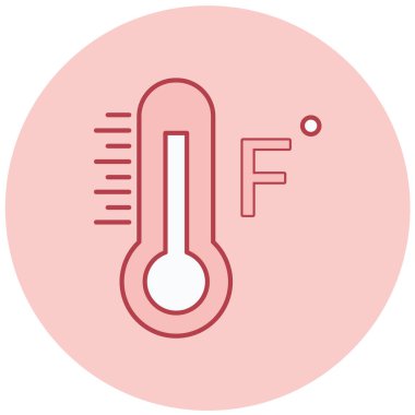 Termometre. Web simgesi basit tasarım