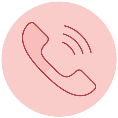 - Telefon. Web simgesi basit illüstrasyon