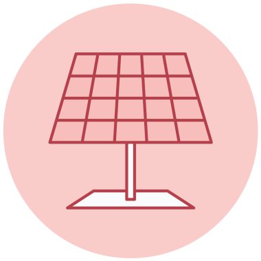 Güneş paneli. Basit resimleme