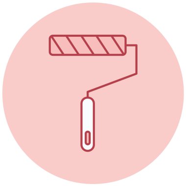 Boya silindiri. Basit resimleme