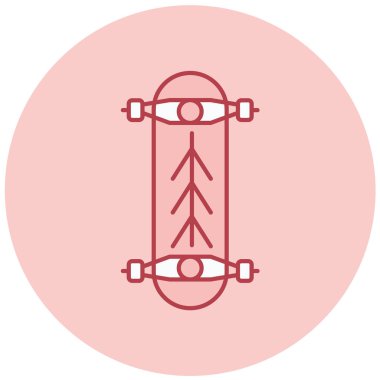 Bir kaykayın vektör illüstrasyonu