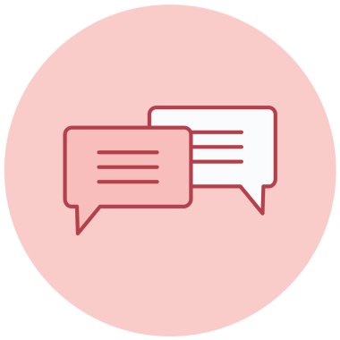 Konuş. Web simgesi basit illüstrasyon