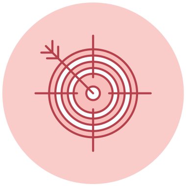 Hedef. Web simgesi basit illüstrasyon