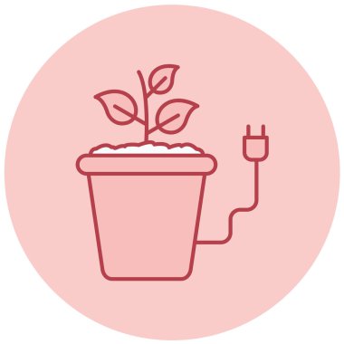 Bitki. Web simgesi basit tasarım