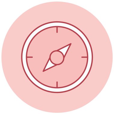 Pusula. Web simgesi basit illüstrasyon